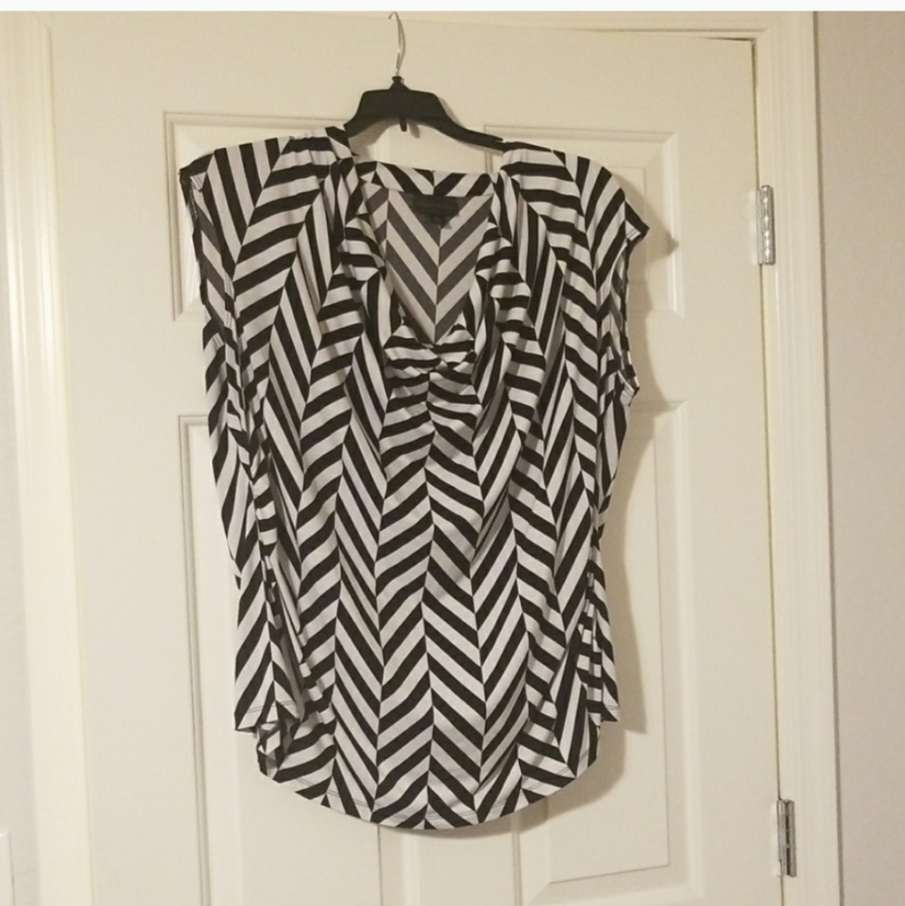 Worthington Striped Top 2X